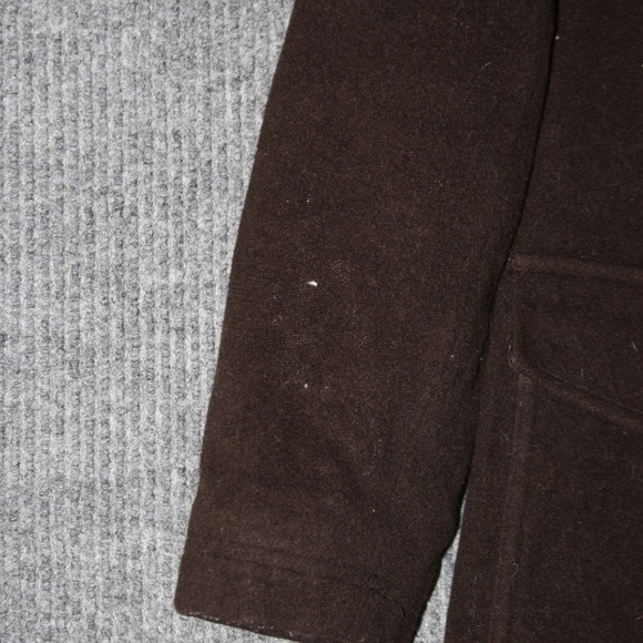 LL Bean Wool Blend Thinsulate Insulated Coat Womens S Brown OFJQ3 Button Up - Picture 2 of 8